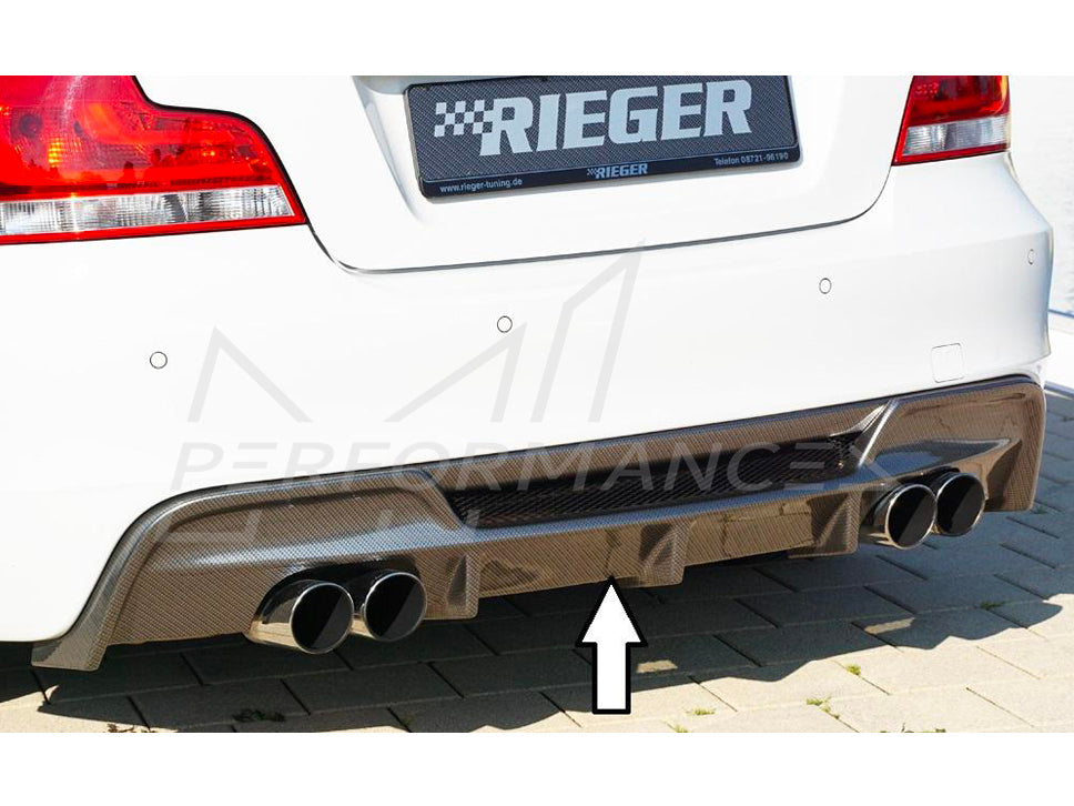 Rieger BMW 1 Series E82 E88 Rear Quad Diffuser (Inc. 118i, 120i, 128i ...