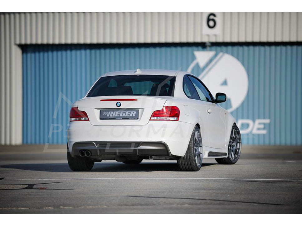 Rieger BMW 1 Series E82 E88 Rear Quad Diffuser (Inc. 118i, 120i, 128i & 135i) - ML Performance UK 