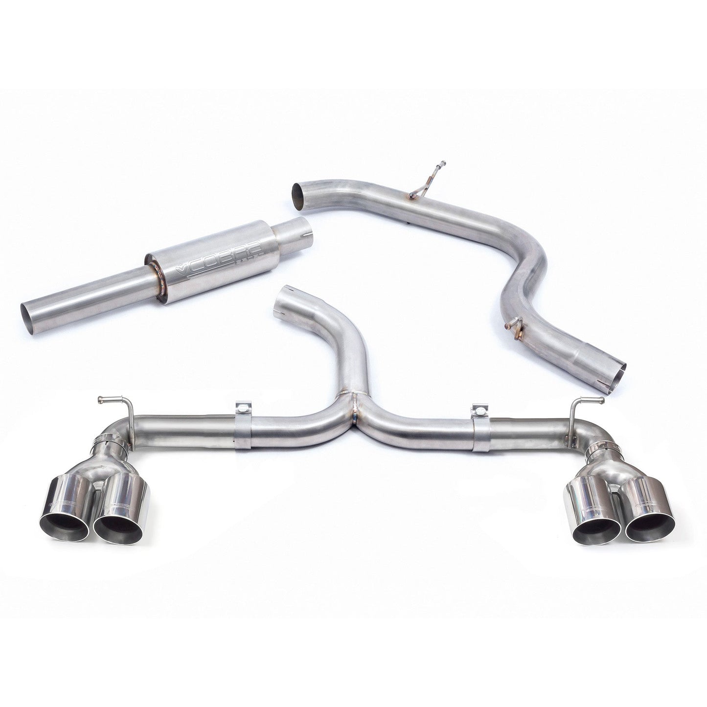 Cobra Exhaust VW Golf GTI (Mk7) 2.0 TSI (5G) (12-17) Quad Exit Venom Box Delete Race Cat Back Golf R Style Performance Exhaust | ML Performance US Car Parts