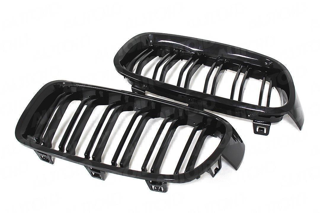 AUTOID BMW F30 F31 Gloss Black Kidney Grilles (Inc. 318i, 325d, 330i & 340i) - ML Performance UK