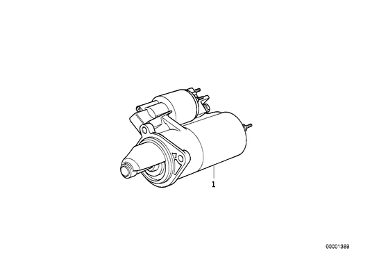Genuine BMW 12412289185 E30 E34 Exch. Starter Motor 1,4KW (Inc. 525i, 325e & 528e)