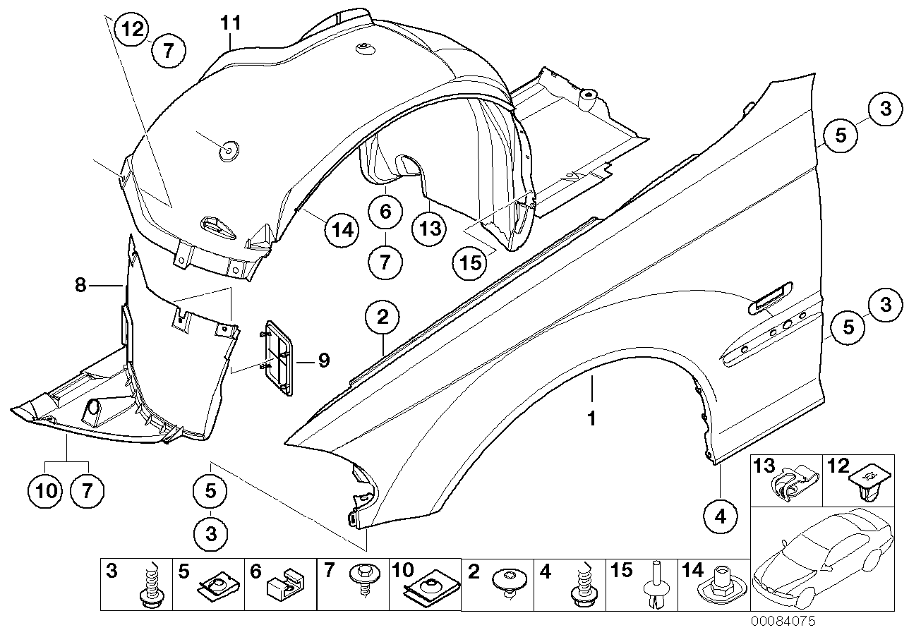 Genuine BMW 51718193811 E46 Covering Left (Inc. 318i, 330d & 320i)