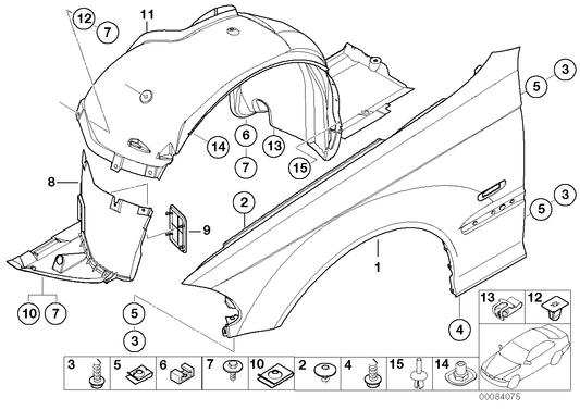 Genuine BMW 51718193811 E46 Covering Left (Inc. 318i, 330d & 320i)