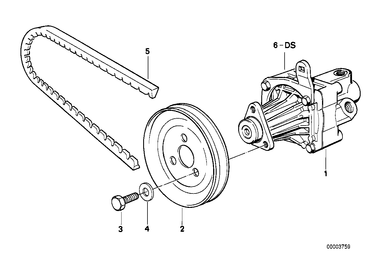 Genuine BMW 32411135880 E30 E36 E31 Gasket Set Vane Pump ZF (Inc. 320is, 325is & 520i)