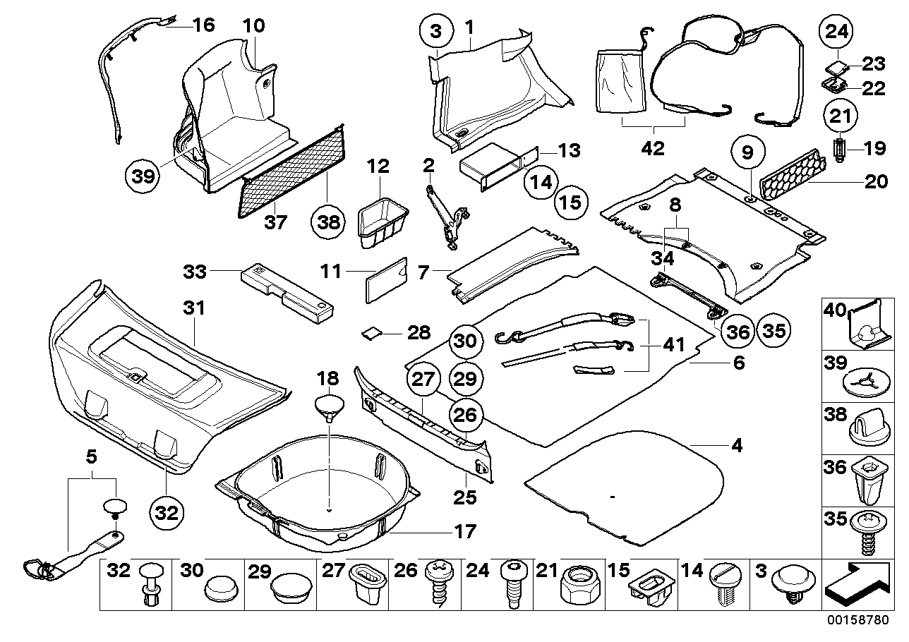 Genuine BMW 51477136229 E60 Slide-In Compartment, Left (Inc. 530xi, 550i & 528i) | ML Performance US US Car Parts
