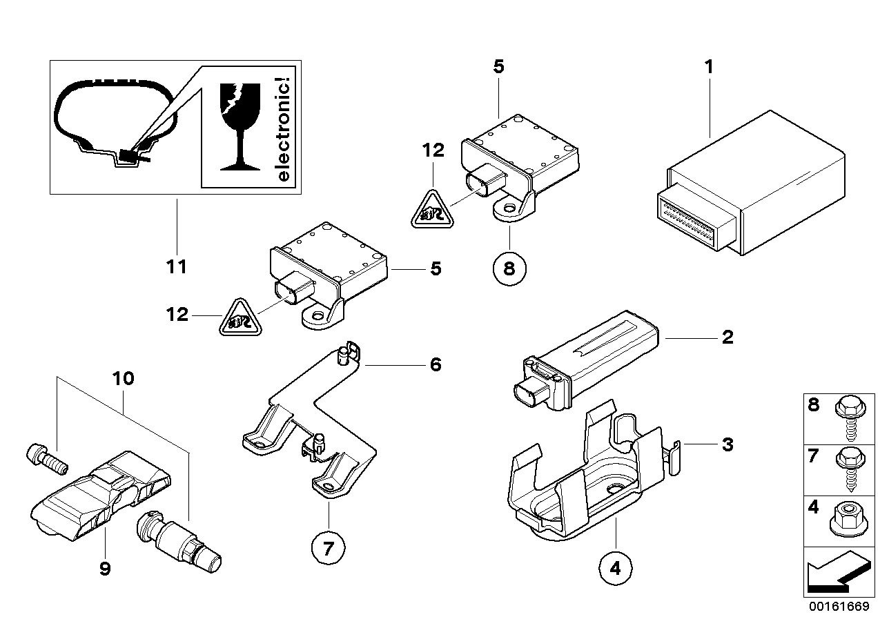 Genuine BMW 36236782802 E83 Control Unit Rdc (Inc. X3) | ML Performance US US Car Parts