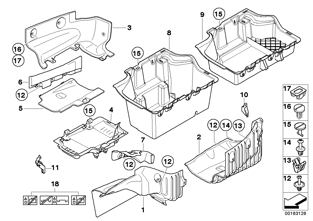 Genuine BMW 51476978157 E93 Storage Shell, Left (Inc. 335is, 335i & 330i) | ML Performance US US Car Parts