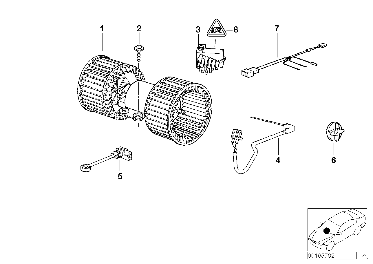 Genuine BMW 64118391387 E39 E38 Evaporator Temperature Sensor (Inc. 728i, 725tds & 523i) | ML Performance US US Car Parts