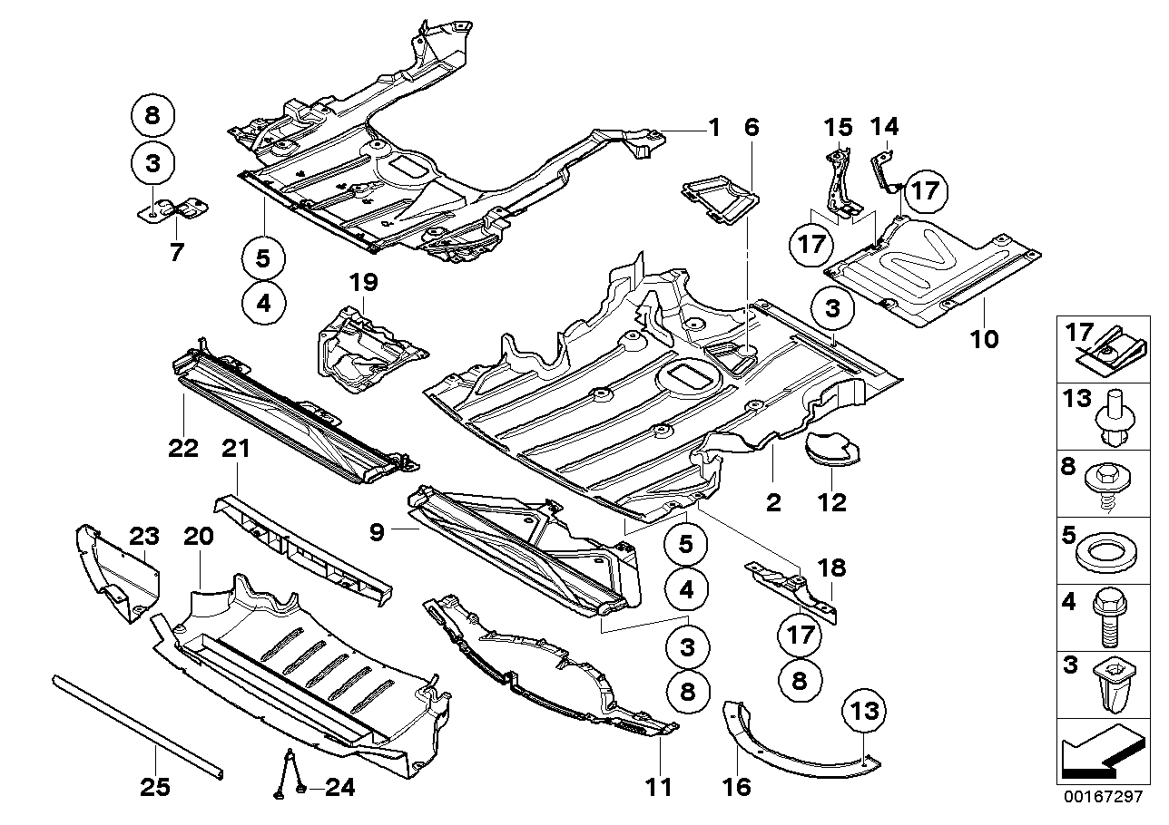 Genuine BMW 51757059387 E90 E92 E91 Engine Comp. Shield., Underride Prot. (Inc. 320d, 318d & 335d) | ML Performance US US Car Parts