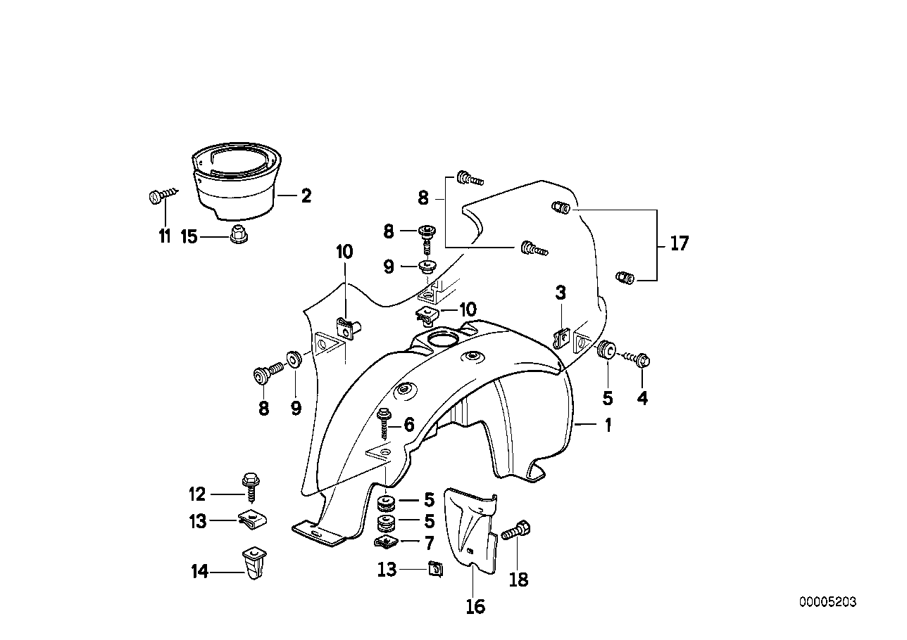 Genuine BMW 51712292065 Covering Left (Inc. Z1) | ML Performance US US Car Parts