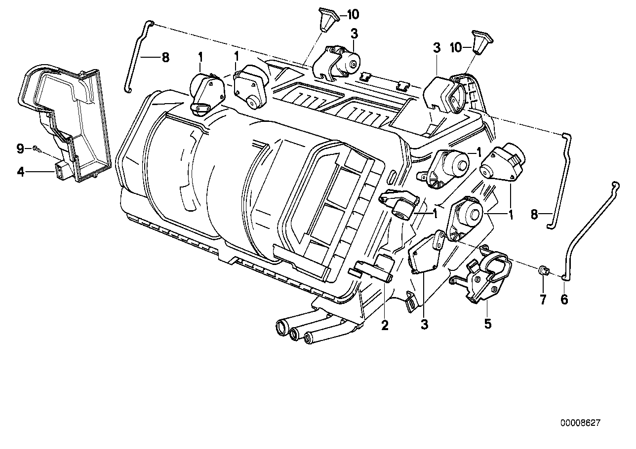 Genuine BMW 64118364918 E31 E32 E34 Actuator (Inc. 850CSi, 520i & M5 3.8) | ML Performance US US Car Parts