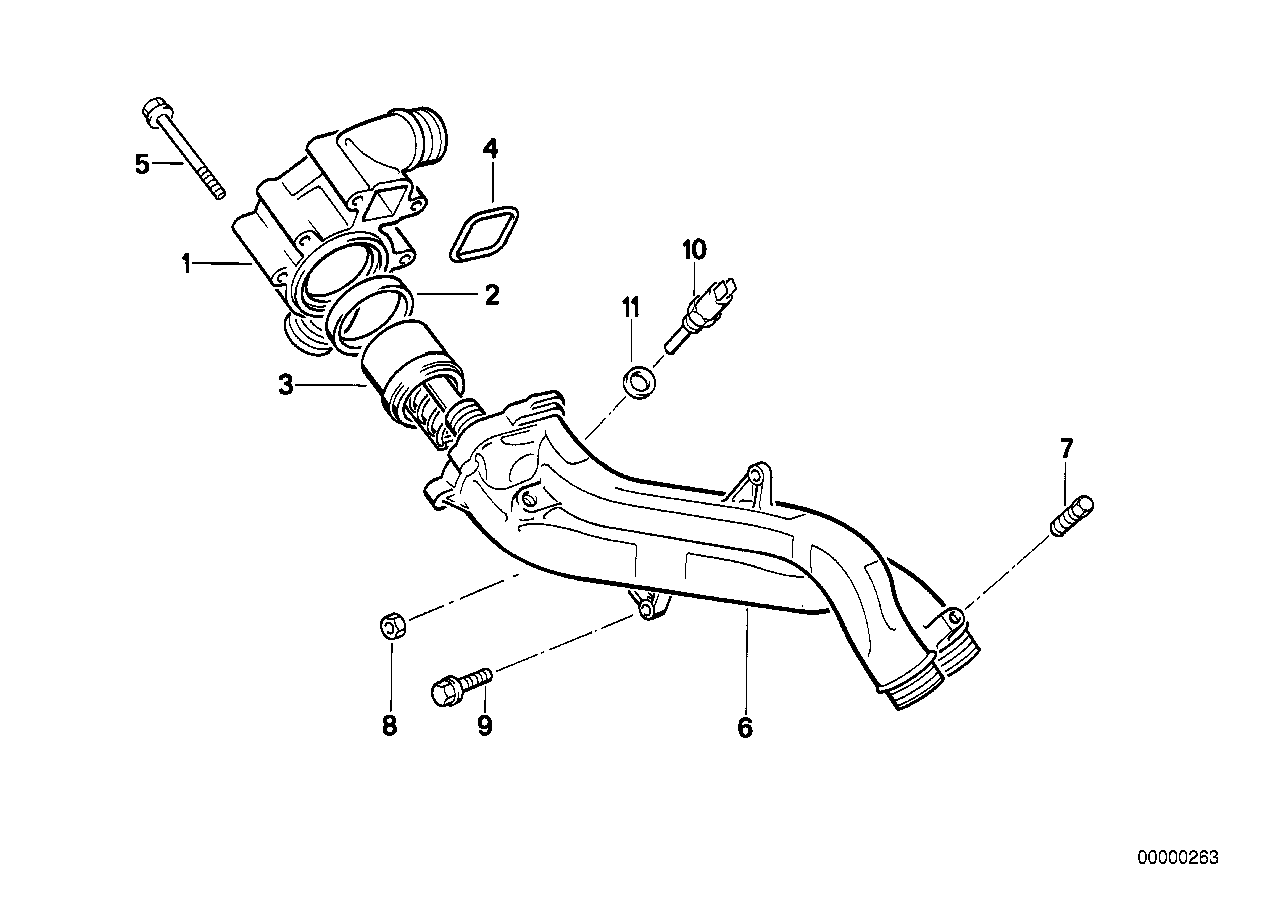 Genuine BMW 11537835558 E39 E52 E34 Thermostat 79CEL (Inc. M5 3.6, Z8 & M5) | ML Performance US US Car Parts